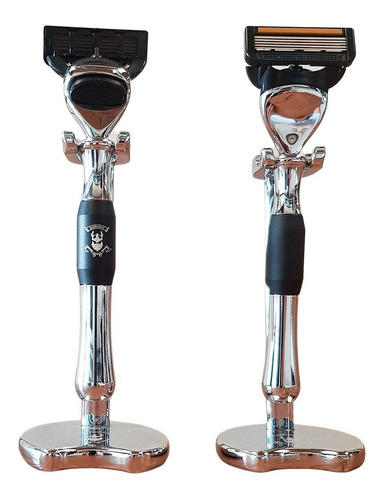 Rastrillo 5 Hojas Vintage De Lujo Acero Inoxidable Mas Stand