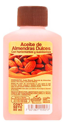 Aceite De Almendras Avant Botie 80