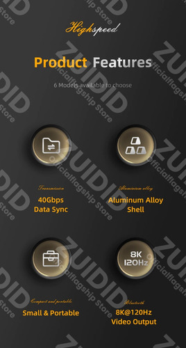 Adaptador Extension Usb C Hembra - Usb C Hembra Usb4 40gbps