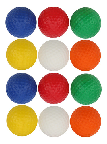 12 Piezas De Pelota De Golf De La Pu Esponja Espuma Bola De