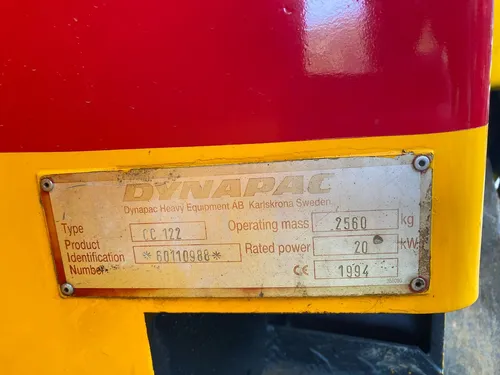 Vibrocompactador Dynapac Cc122 Modelo 2005