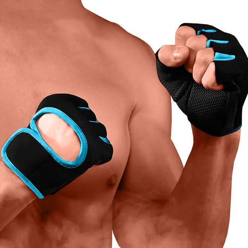 2 Luvas Academia Halteres Musculação Palma Emborrachada