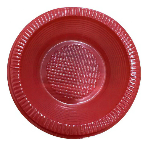 Prato 15cm Fundo Bolo (cores) - 100un Zettapack Cor Vermelho