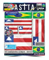 Comprar Kit 8 Bandeiras Estados Resinado Bahia Cartela Qualidade