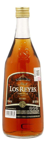 Caja De 12 Aguardiente Domecq Añejo Los Reyes 940 Ml