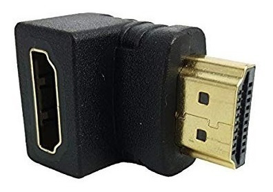 Imagen 3 de 5 de Adaptador Hdmi A Hdmi 90° Angulo L V1.4 4k 1080p - Polotecno