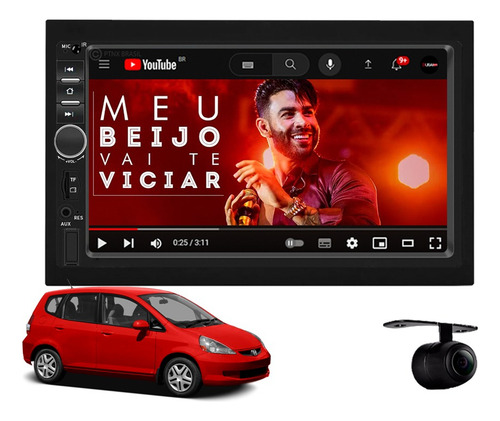 Central Multimidia Mp5 Slim Honda Fit 2004 2005 2006 2007