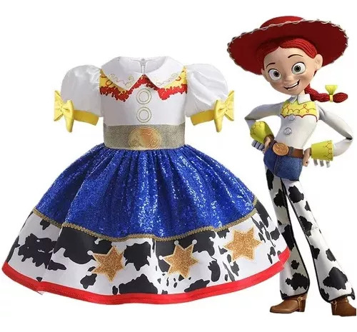 Vestido Vq Toy Story Princess Jessie Para Meninas