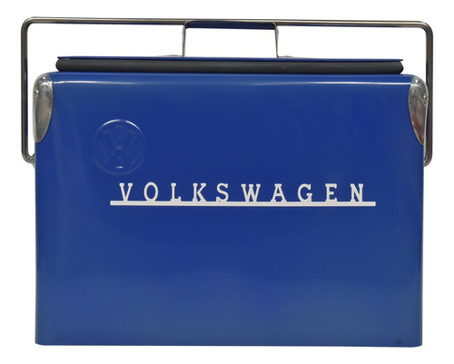 Hielera Vintage Volkswagen Azul Meses Sin. Intereses