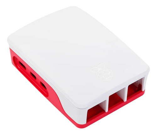 Carcasa Case Oficial Raspberry Pi 5 Blanco Rojo + Ventilador