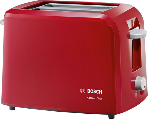 Tostadora Compactclass Bosch Tat3a014 Rojo 2 Panes Ebz