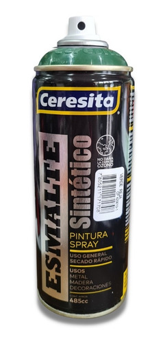 Spray Aerosol Ceresita Esm. Sintético Secado Rápido 440 C.c. Color Verde Reja