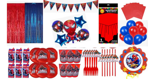 Set Spiderman Para Cumpleaños
