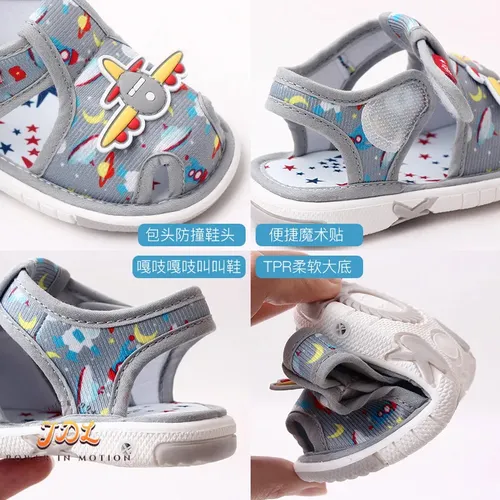 Sandalias Con Sonido Para Niñas Y Niños, Antideslizantes En