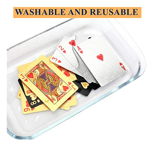 Yopay 6 Barajas De Naipes, Cartas De Póquer Impermeables De