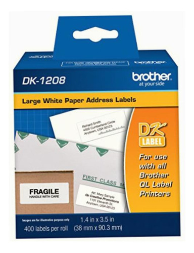 Brother Brt-dk1208 Dk Series Large Address Paper Adhesive