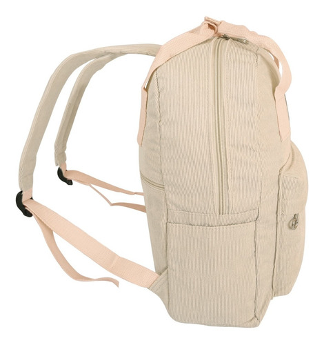 Imagen 6 de 9 de Mochila Borwek De Corderoy Porta Notebook 13'' Oficina.