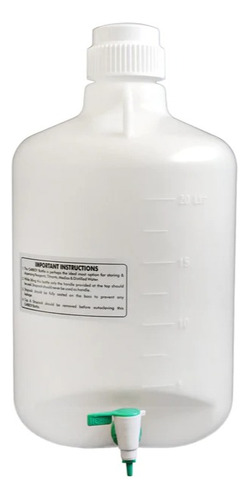Bidón Con Llave Polipropileno 20lt Eisco