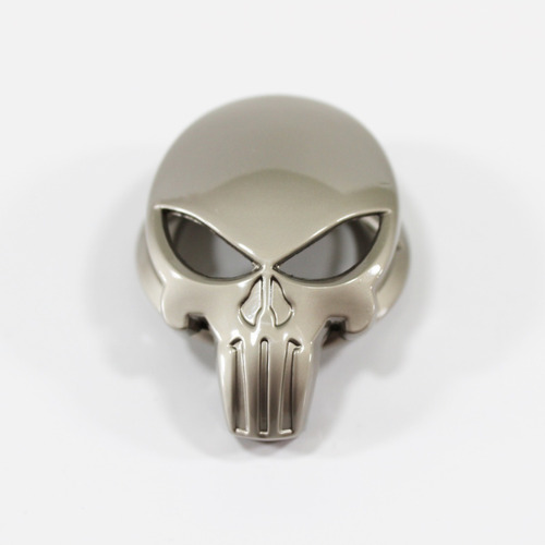 Cubre Botón Decorativo De Encendido Auto Punisher Metálico