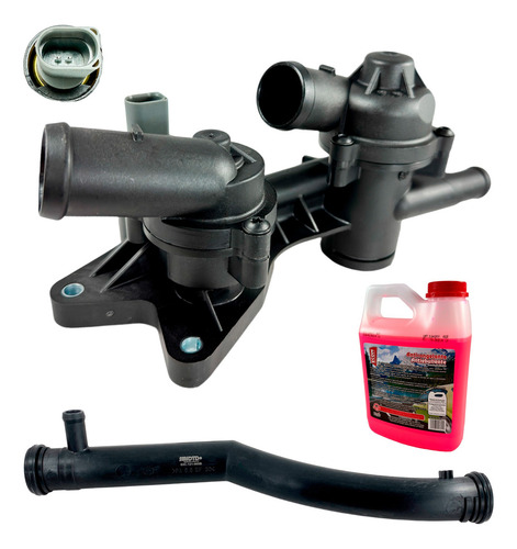 Brida Dobl Termos C/ Bul Temp Tubo Agua Vw Vento 12-17