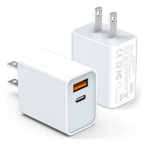 Bloque Cargador De Pared Usb C De 20 W