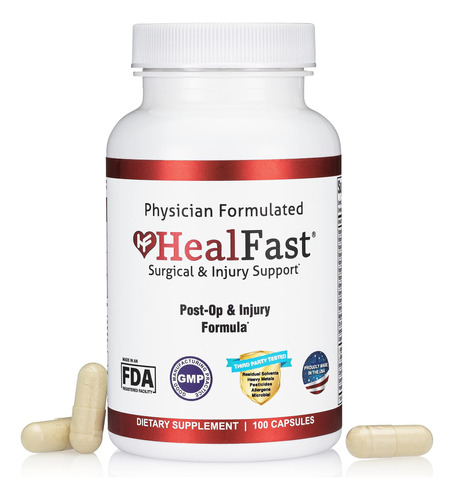 Healfast Suplemento De Recuperacion De Cirugia Y Lesiones (p