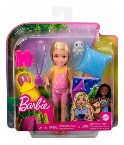 Muñeca Barbie Chelsea Campamento Con Accesorios 