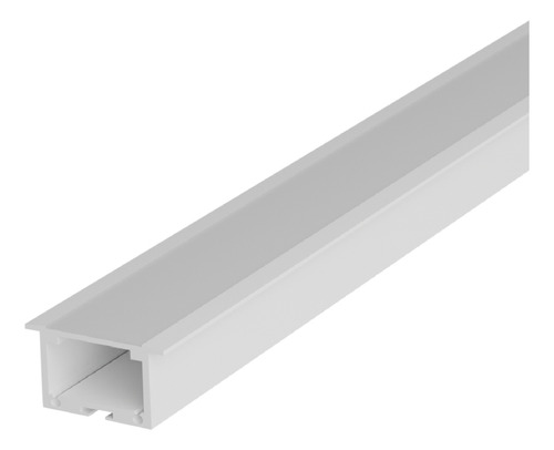 Perfil Led Barra Risque Inside 24x15mm 2 Metros Embutir Branco Em Aluminio Cod:338255608 Deluxe By Avant