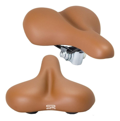 Selim Molise Rvs Marrom C/ Carrinho Selle Royal Retrô Antigo