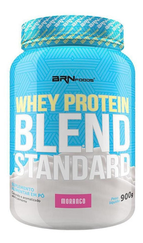 Whey Protein Blend Standard 900g Brn Foods - Sabor Morango