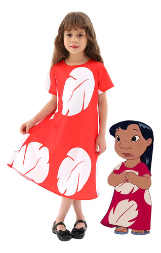 Lilo Cos Ropa Niños Cosplay Fiesta De Navidad Actuación Disf