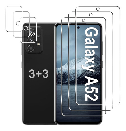 Paquete De 3 3 Protectores De Pantalla Para Galaxy A52 5g Pr