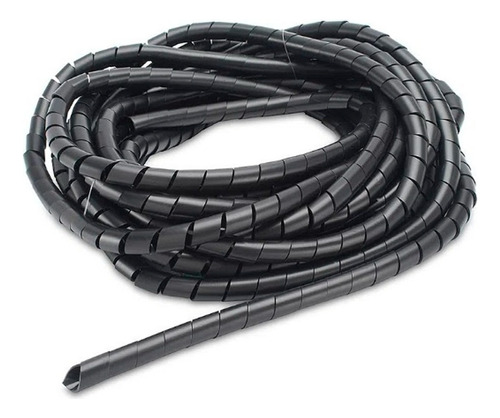 Organizador Espiral Cubre Cables Negro 19mm 10m 3/4 Resisten