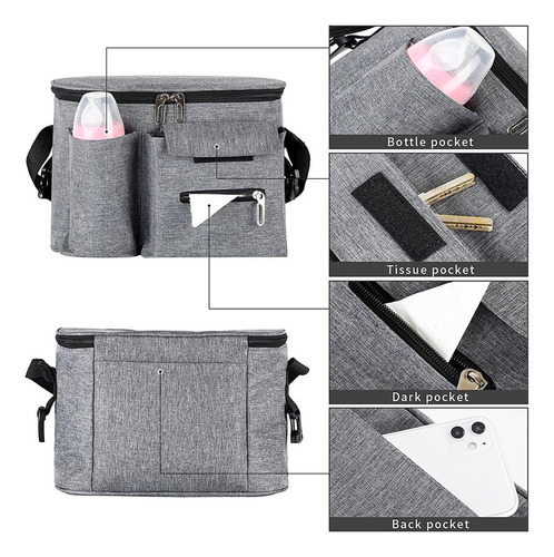 Imagen 5 de 7 de Organizador De Coche Bebe / Bolso Coche Bebe