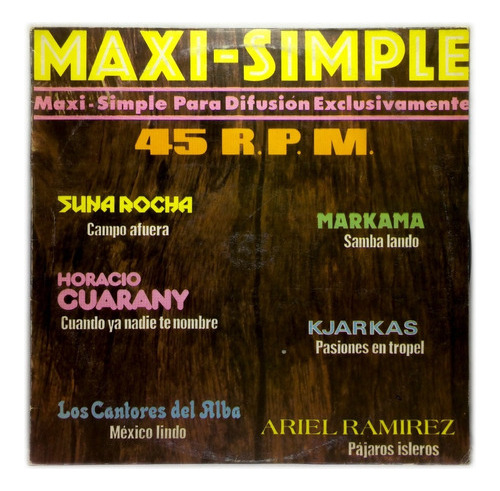 Vinilo Varios Maxi-simple Para Difusion Exclusivamente Lp