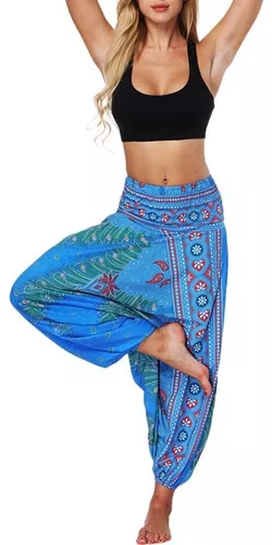 Pantalones De Yoga Holgados Bohemios Coloridos Aladino Mujer Cuotas sin interés