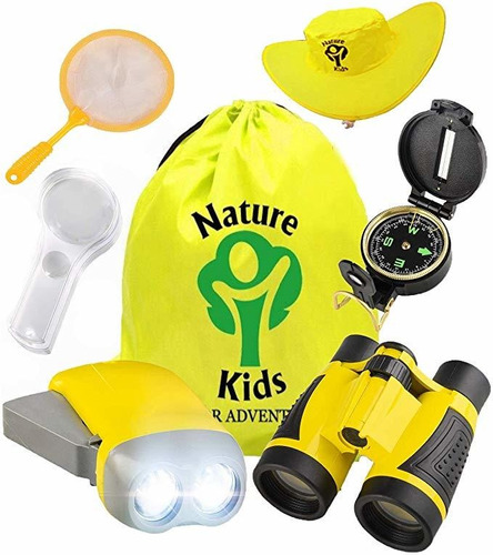 Kit De Aventura Al Aire Libre Para Los Niños - Binoculares, 