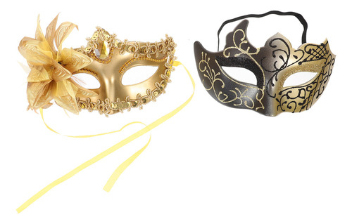 Máscaras De Halloween Para Casais E Baile, 2 Unidades A