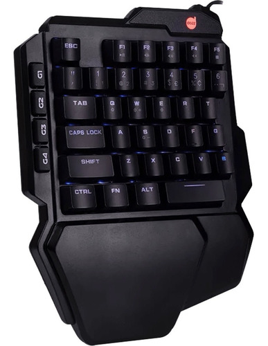 Teclado Mecânico Gamer Dazz Shuriken Rgb Switch Gateron Blue Cor De Teclado Preto