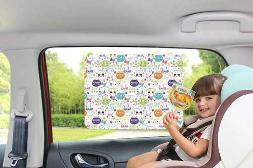 Imagen 2 de 4 de Parasol Auto Bebe Adherente Infantil X2 Priori 1620