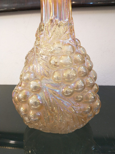 Antiguo Botellón Decantador De Vino Carnival Glass