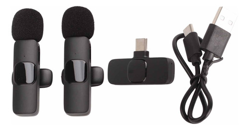 Microfone De Transmissão Ao Vivo Wireless Lavalier Mini Plug