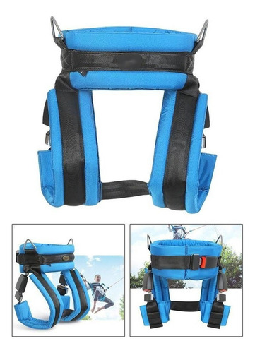 Yy Nylon Bungee Trampolín Arnés Liberación Rápida Azul S