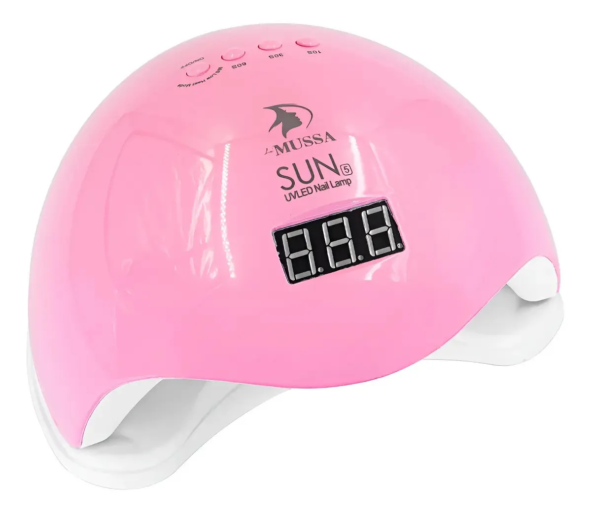 Lampara Uñas Profesional Sun 5 Digital 48 Watts Led, Mussa Color Rosa