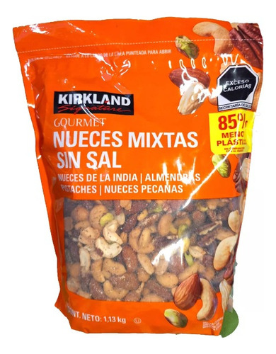 Nueces Y Almendras Mixtas Sin Sal Bolsa Con 1.13 Kg