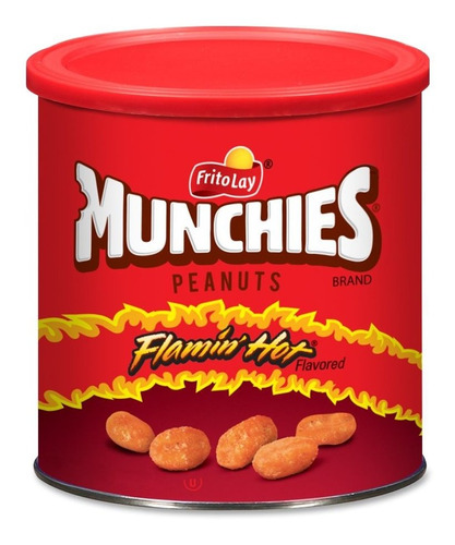 Munchies Flamin Cacahuetes Con Sabor Caliente, 16 Onzas (4 B