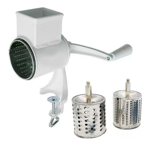 Rallador De Queso Pan 2 Cuchillas Rayador Manual Para Mesada
