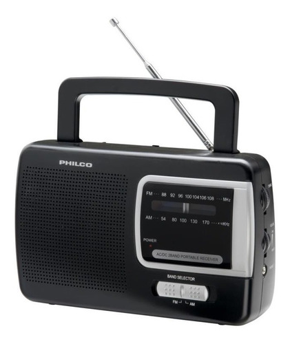 Radio Philco Prm50 Dual Electrica 220v O 3 Pilas D Grandes