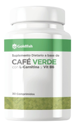 Cafe Verde + Carnitina + Vit B6 - Goldfish X 30 Comp.