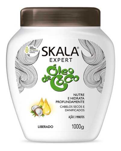 Tratamiento Capilar Crema Skala Expert Óleo De Coco